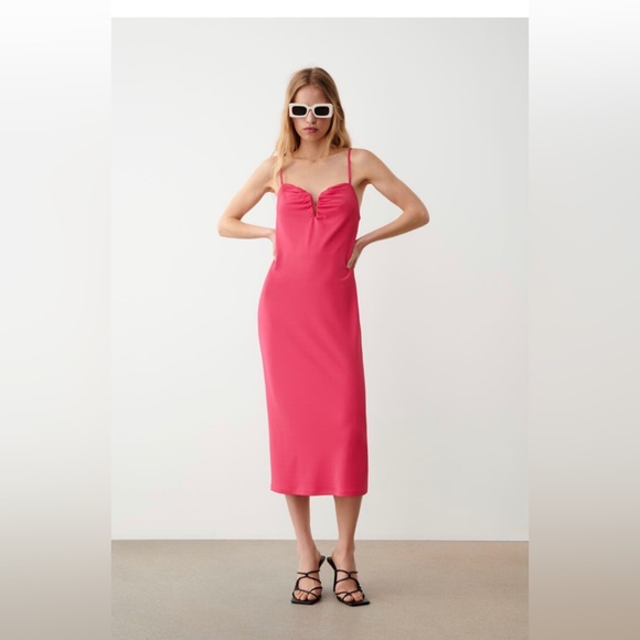 Zara: Ruched Dress- medium - Picture 1 of 1
